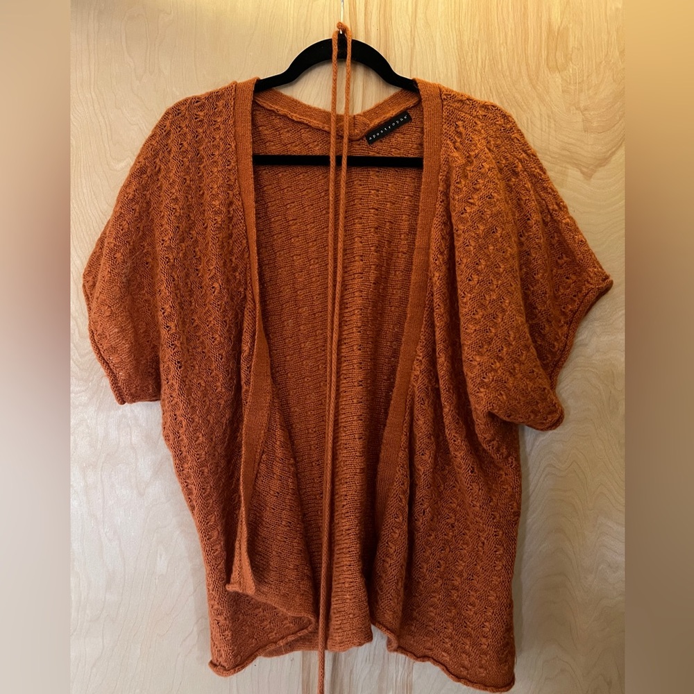 Burnt Orange Sweater Cardigan